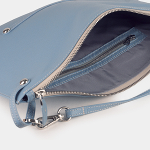 Сумка Tereze из кожи теленка, голубого цвета