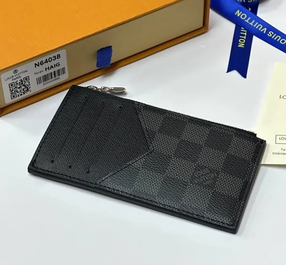 Держатель для карт Louis Vuitton, канва damier Graphite