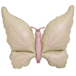 Шар Фольгированный Бабочка бежево-розовая (Бежевый)