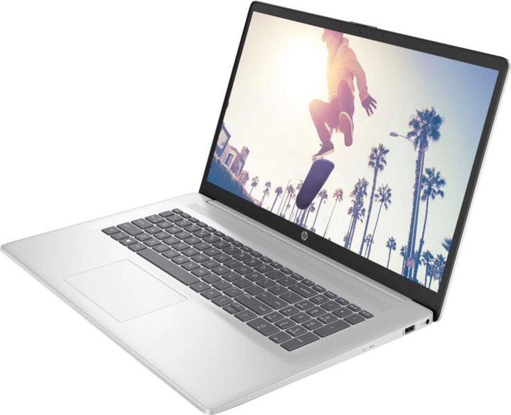 Ноутбук  HP 17-cp2172ng 17.3 ", Ryzen 5, 8 Гб RAM, 512 Гб SSD, Radeon Graphics, Серебристый
