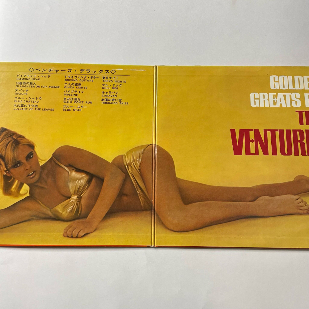 Винтажная виниловая пластинка LP The Ventures Deluxe (Japan 1968) (No Obi) (Red Wax Vinyl)