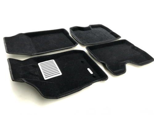 Коврики салона для RENAULT Kaptur (2016-) Euromat 3D Lux черные. Арт. EM3D-004206