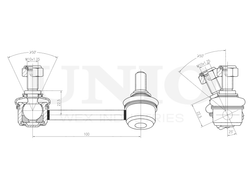 Стойка стабилизатора задняя правая UNIO SSP-50028