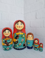 Матрешка "с курочкой" традиция 5мест