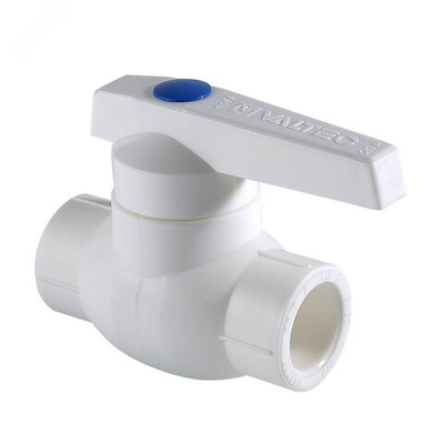 Кран шаровый 25мм, с Латунным шаром Полипропилен ПП ПОЛИТЭК Вентиль