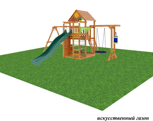 Игровой комплекс Крафт Pro 4+покрытие 81 кв.м. с установкой под ключ