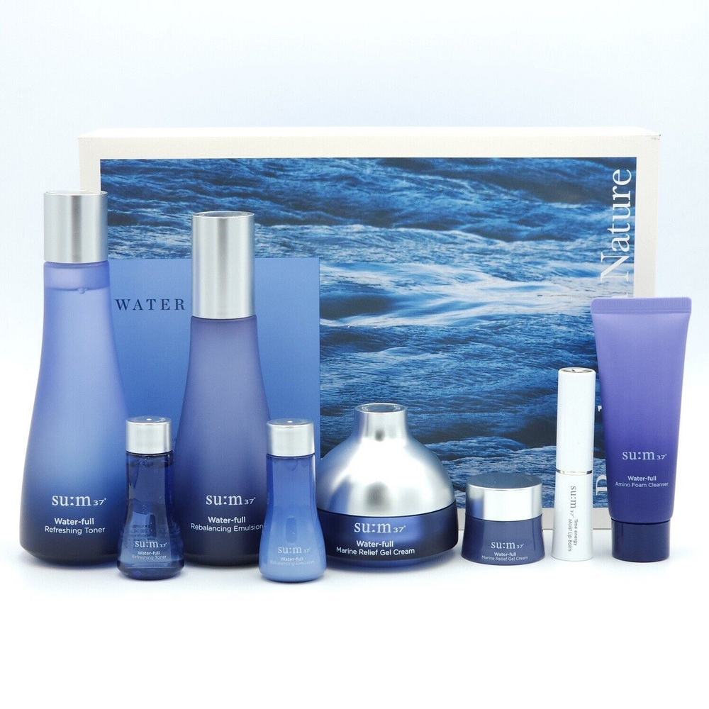 ПРЕМИУМ УВЛАЖНЯЮЩИЙ НАБОР ДЛЯ УХОДА SUM37 Water - Full Breathe with Nature set