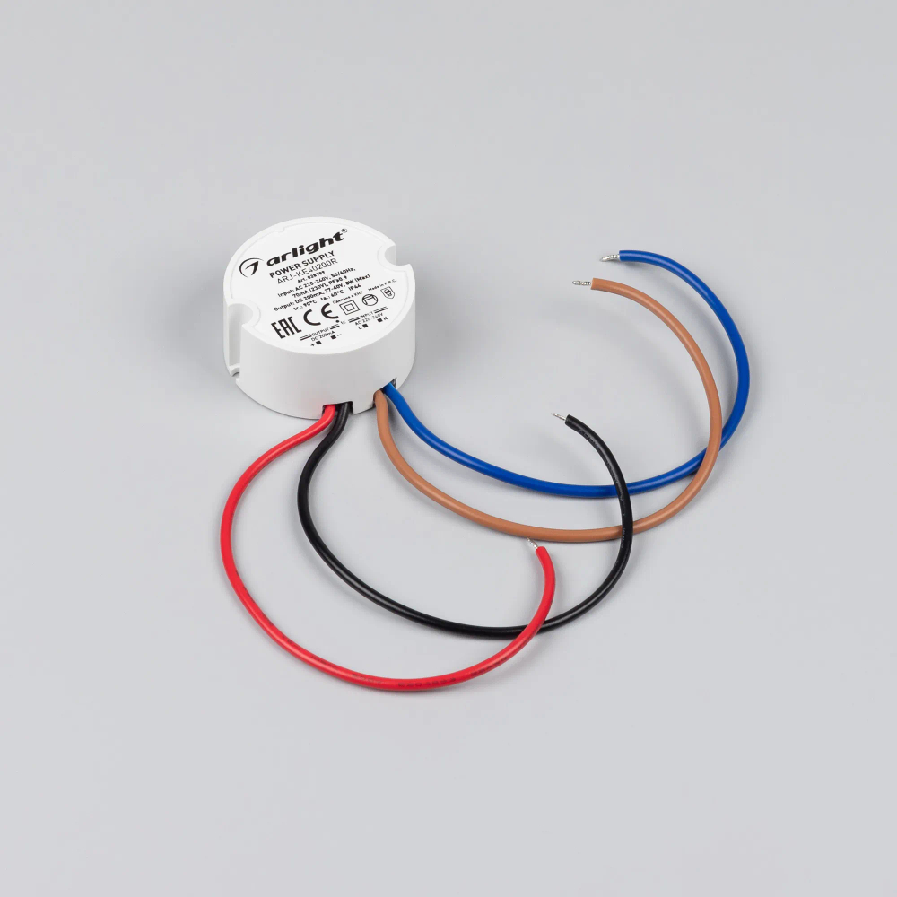 Блок питания ARJ-KE40200R (8W, 200mA, PFC) (Arlight, IP44 Пластик, 5 лет) 028189