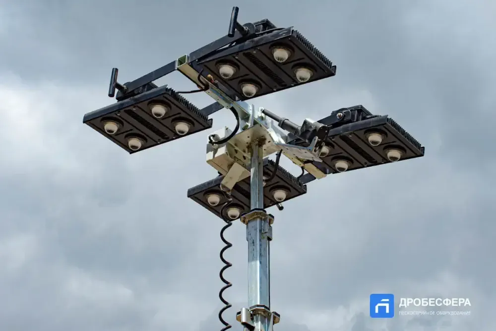 Осветительная мачта LT4500 9 метров с дизельным генератором передвижная