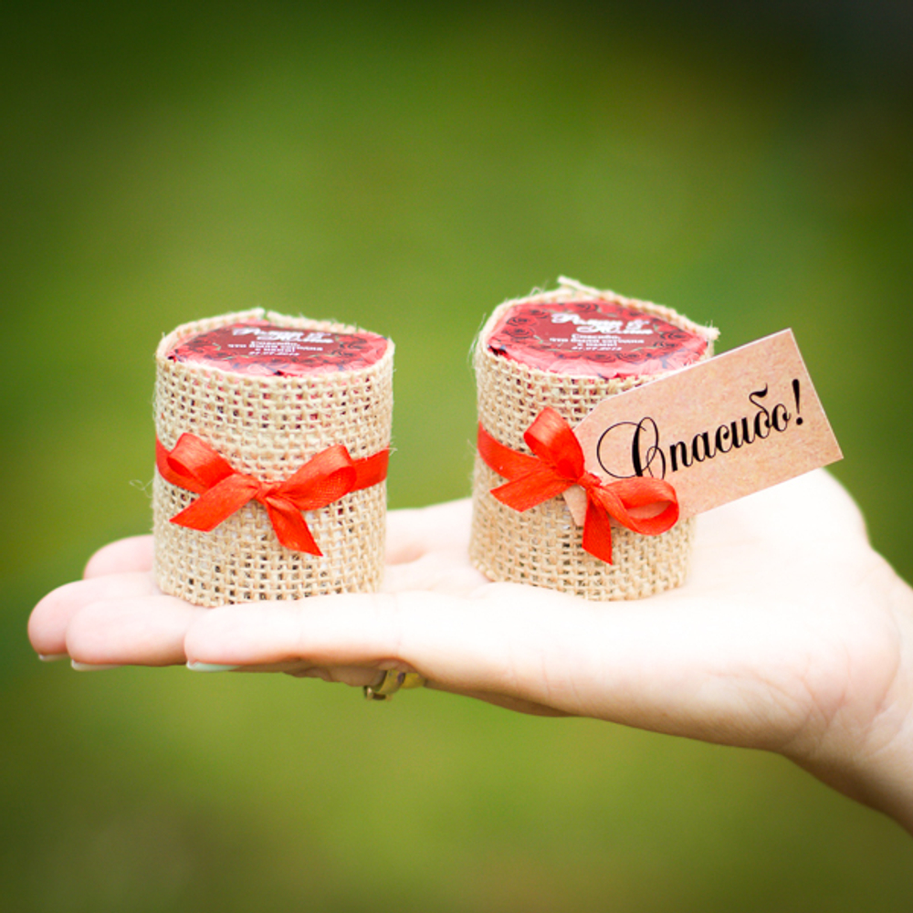 Бонбоньерка с медом на свадьбу, 45 грамм