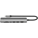 SATECHI 7-in-1 USB-C Slim Multiport Adapter with Ethernet (Space Grey)