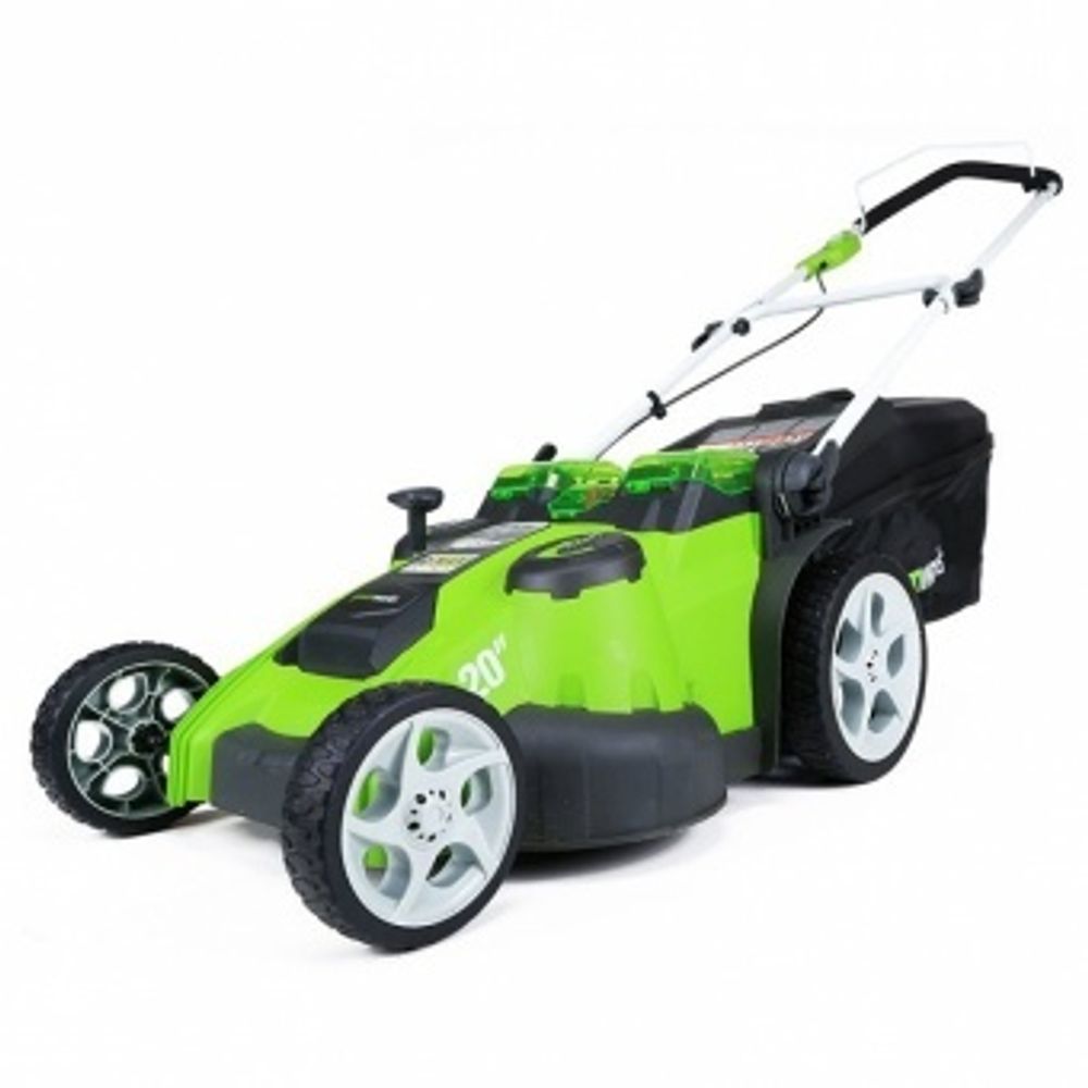 Аккумуляторная газонокосилка Greenworks G40LM49DBК4. 2500207VB.TwinForce, 40v, 49 см, АКБ 4 А·ч и ЗУ