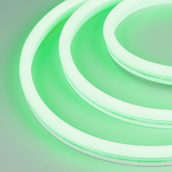 Светодиодная лента герметичная WAVE-SIDE-A120-12x25mm 230V Green (12 W/m, IP67, 50m, wire x2) Arlight 051944