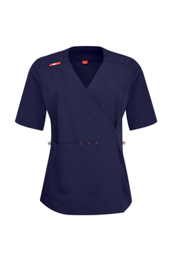 Топ с запахом медицинский женский Йошо, нэви хлопок