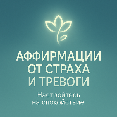 Аффирмации от страха и тревоги