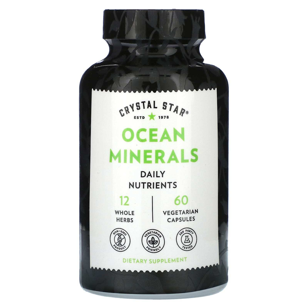 Crystal Star, Минералы океана, 60 вегетарианских капсул