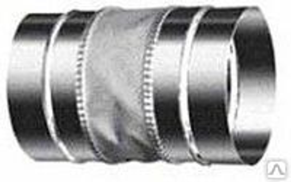 Гибкая вставка D100 из оцинкованной стали 0,5 мм