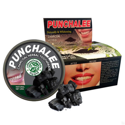 Растительная зубная паста Панчале с углем Herbal Toothpaste, ТМ Punchalee