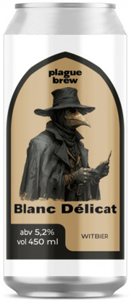 Пиво Плейг Блан Деликат / Plague Blanc Delicat 0.45 - банка
