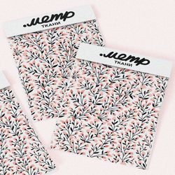 Ткань оксфорд 210 цветочный рисунок с летним цветком