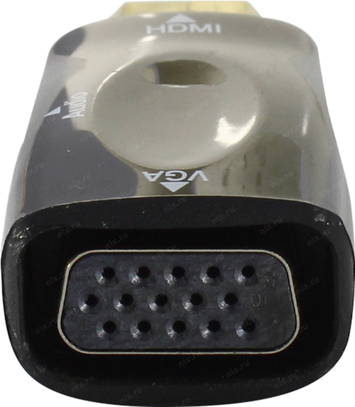 Переходник адаптер HDMI (M) --> VGA(15F)+audio Bion Адаптер