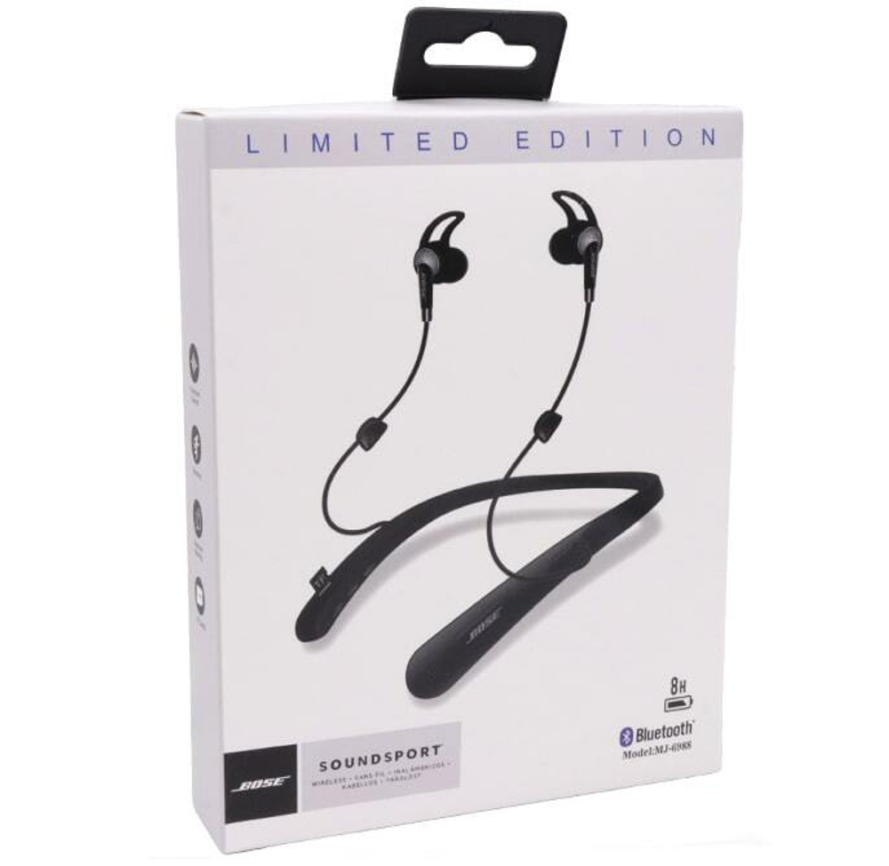 Спортивные наушники Bluetooth BOSE MJ-6988 (черный)