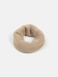 Снуд из смесовой шерсти "Экрю" жемчужная резинка