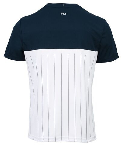 Футболка мужская теннисная Fila T-Shirt Mika - peacoat blue/white