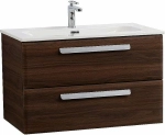 Тумба с раковиной Cezares ECO-CER-N 80 ECO-CER-N-800-2C-SO-NCS-P орех шоколад софт