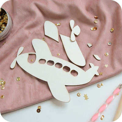 Заготовка для тиснения "Самолет" двухслойная