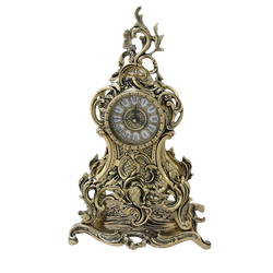 Bello De Bronze Часы Долфин каминные, золото