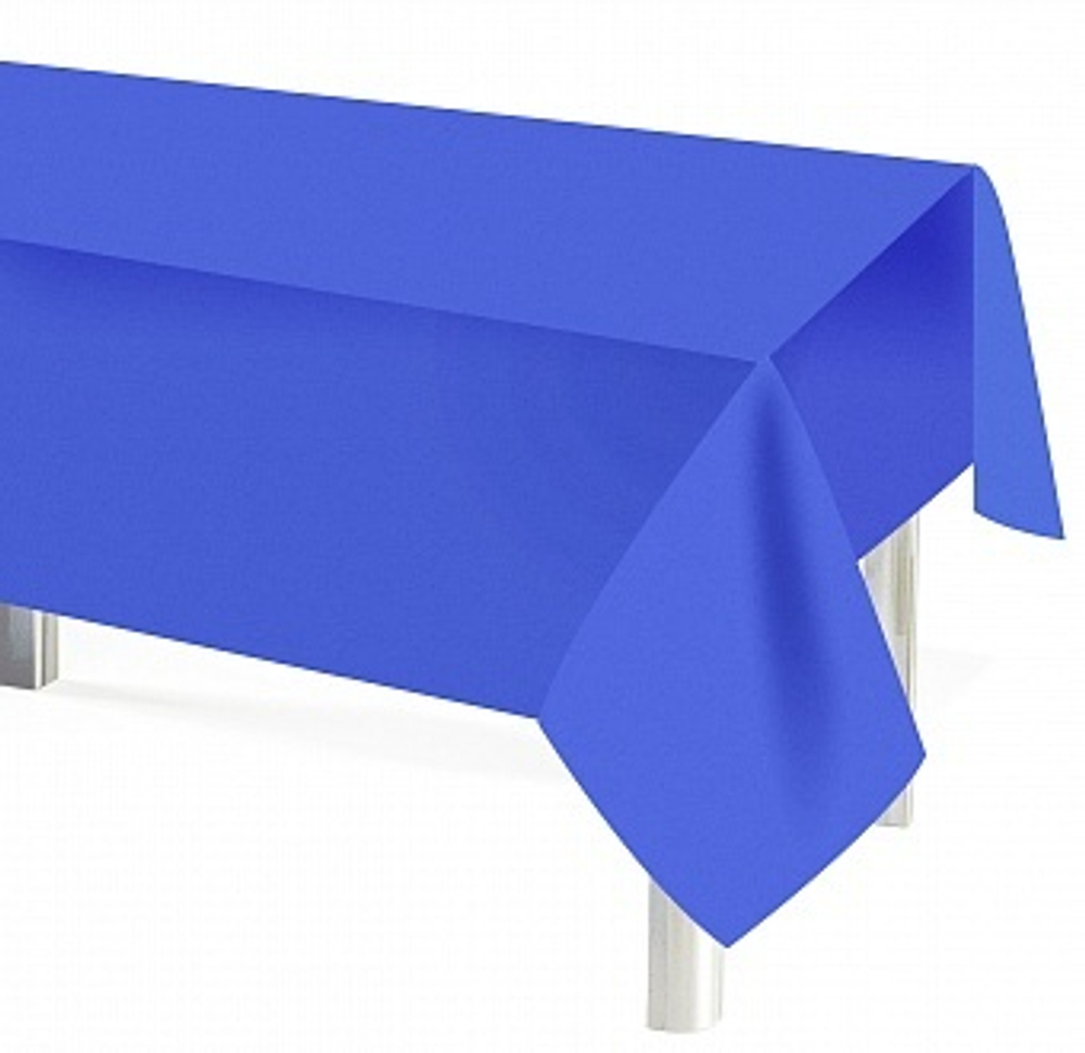Скатерть одноразовая Мастхэв Синий 137*274 см.