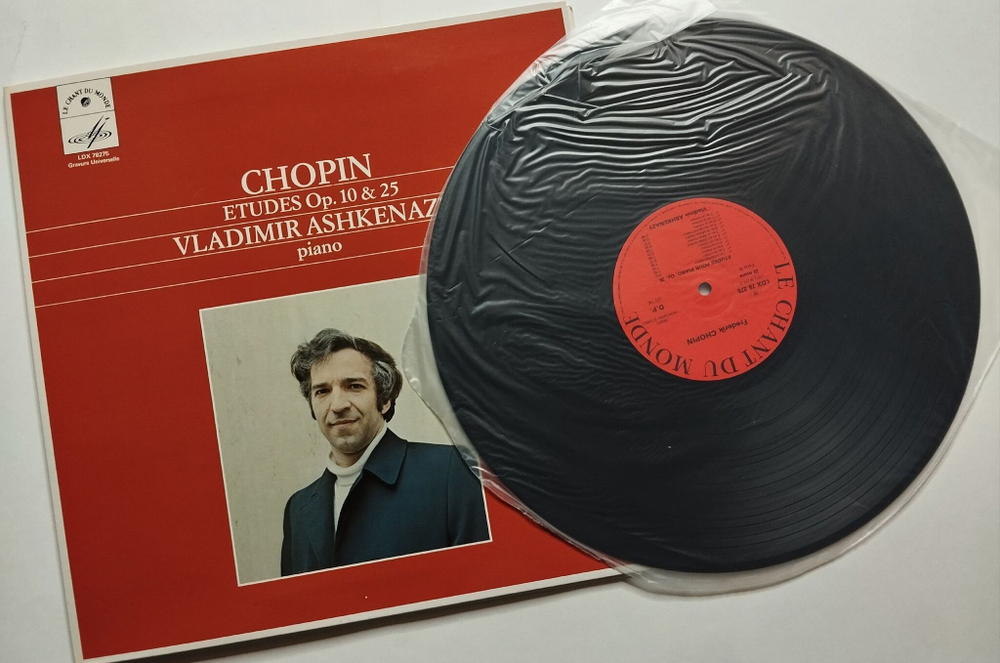 Винтажная виниловая пластинка LP Chopin Шопен Vladimir Ashkenazy Владимир Ашкенази Etudes Op. 10 and 25 (France 1972)