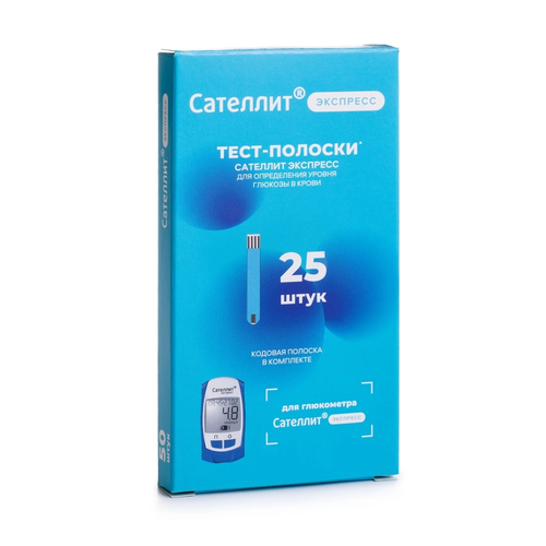 Тест-полоски Сателлит Экспресс №25