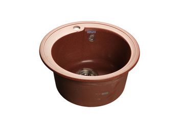 GRANFEST Мойка мрамор RONDO GF-R--450  D=450 мм  красный марс  арт.GF-