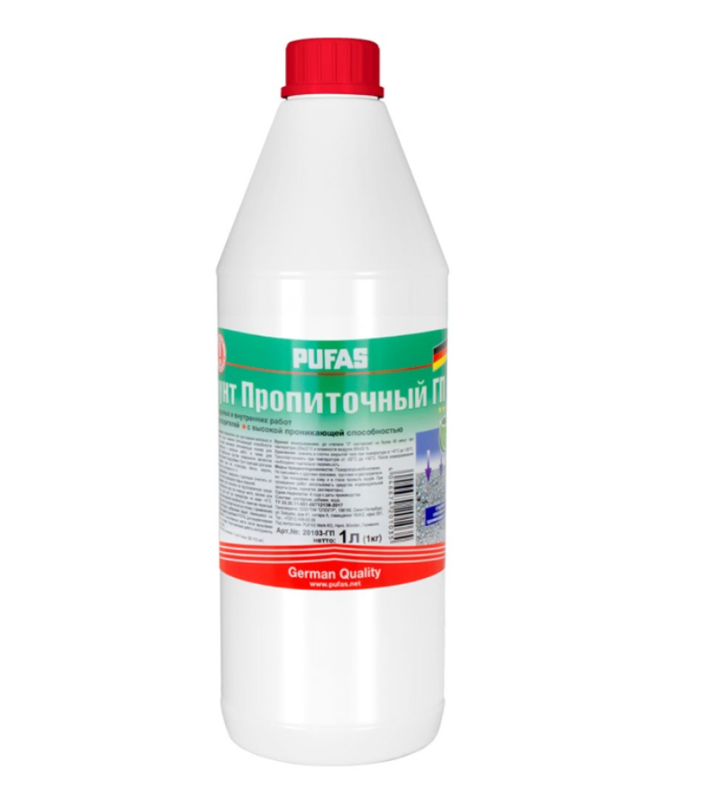 Грунтовка пропиточная Pufas глубокого проникновения с защитой от плесени мороз. (1 л)