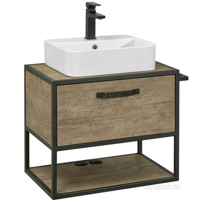 Тумба под раковину AQUATON Лофт Фабрик 65 дуб кантри 1A242301LTDY0