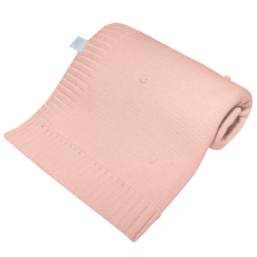 Вязаный плед Bubbles пудра