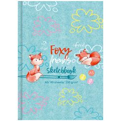 Скетчбук А5, 80 листов 'Foxy sketch'