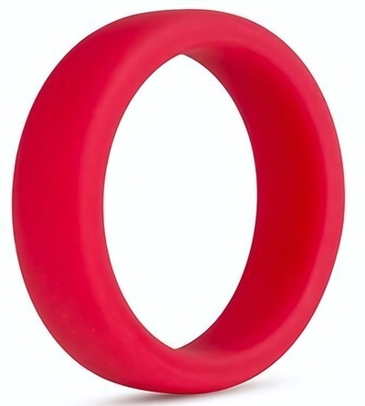 Красное эрекционное кольцо Silicone Go Pro Cock Ring (Цвет: красный)