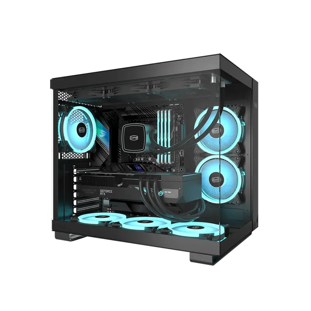 Корпус PCCooler C3T500 BK ATX/MATX/ITX USB3.1 Gen 2 Type-C, USB3.0, USB2.0 Black