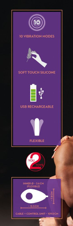 Фиолетовое виброкольцо Couples Cushion (Цвет: фиолетовый)