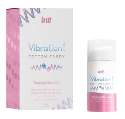 Жидкий вибратор Vibration Cotton Candy с ароматом сахарной ваты - 15 мл.