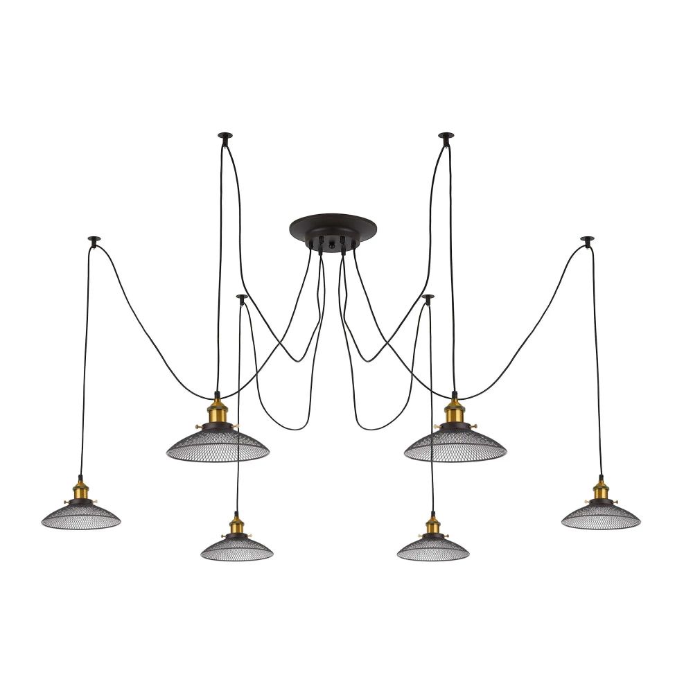 Citilux Эдисон CL451061 Люстра паук Венге Бронза