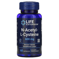 Life Extension N-Acetyl-L-Cysteine NAC 600 мг (N-ацетил-L-цистеин) 60caps