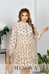Платье 8635-молочный Minova
