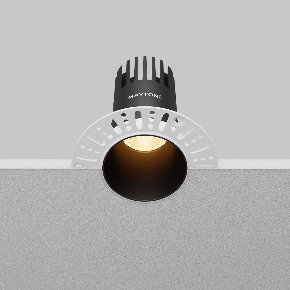 Светильник встраиваемый светодиодный Maytoni Dip DL120-10W-2.7K-TRS-B