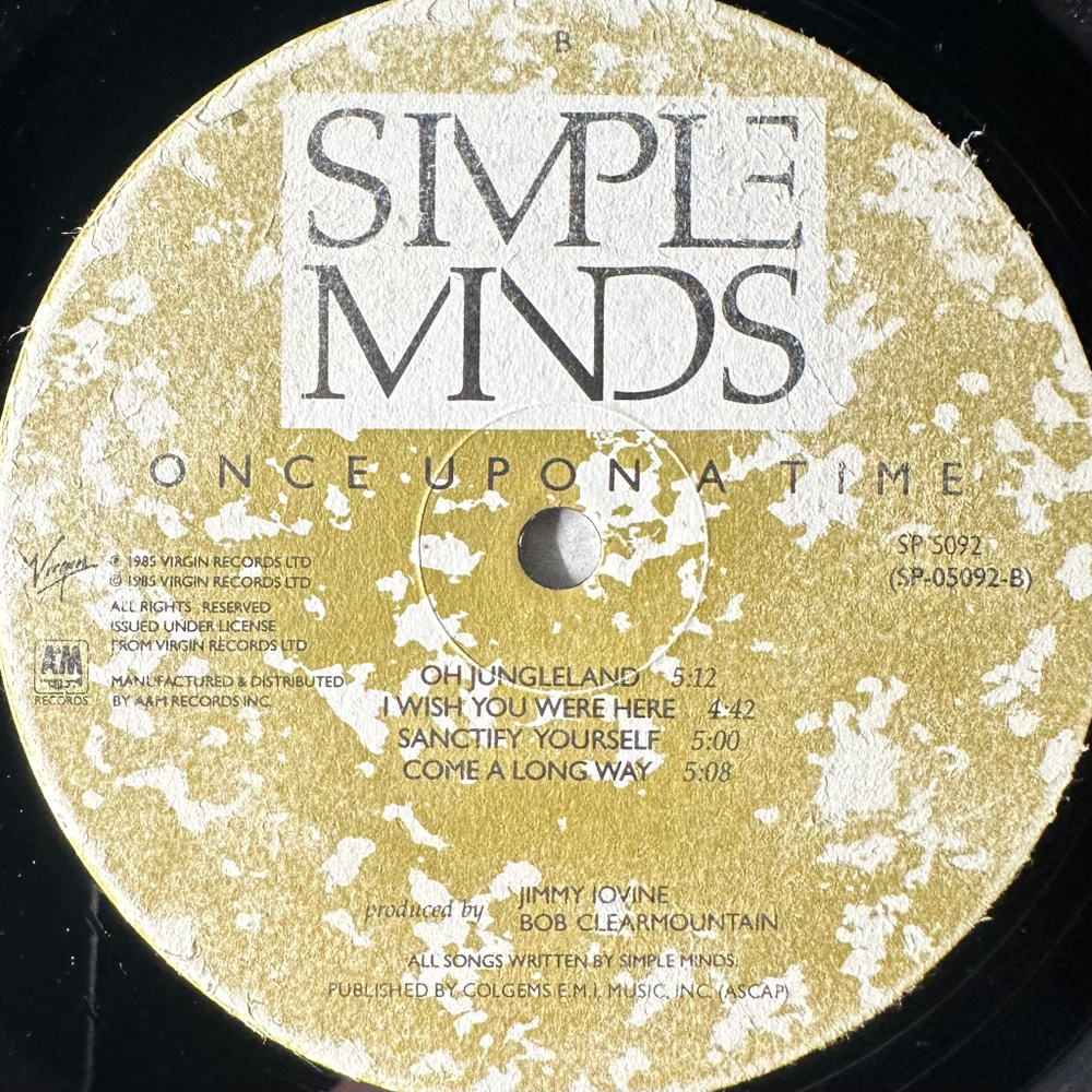 Simple Minds ‎– Once Upon A Time (США 1985г.)