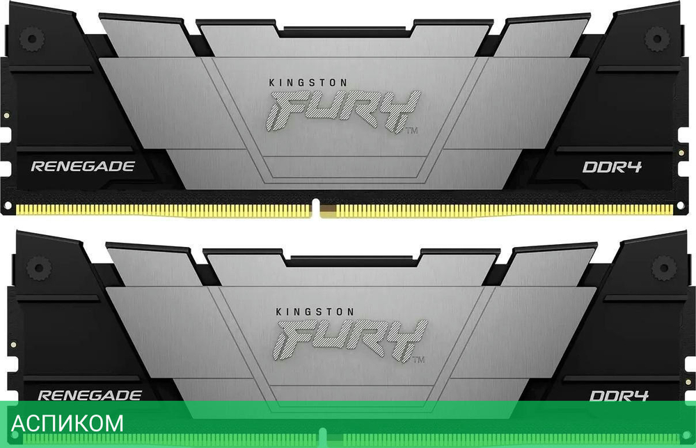 Оперативная память Kingston Fury Renegade 16GB DDR4 Black XMP (KF453C20RB2K2/16)