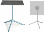 Стол ламинированный обеденный складной Scab Design Tripe Maxi Folding, голубой, черный мрамор Сахара